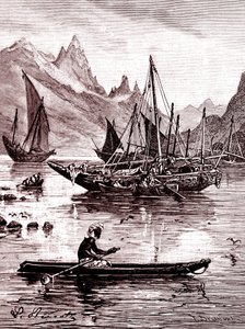 Morze Czerwone (strona Egiptu) autorstwa Hippolyte Leon Benett