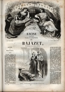 Tragedia Bajazeta w pięciu aktach, grawer Jeana Racine