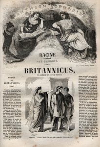 Tragedia Britannicusa w pięciu aktach - rycina w „Dziełach Jeana Racine