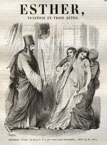 Scena z Estery, tragedia Jeana Racine