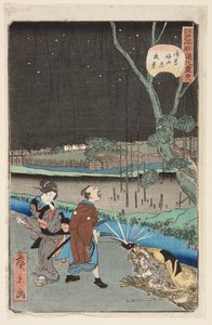z. 18. Nocny Sene w Kazu Hottahara Asakusa (nocny widok Asakusa Hottahara)