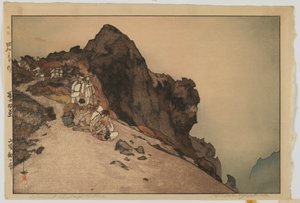 Szczyt Fuji, z serii Dziesięć widoków góry Fuji, era Showa autorstwa Hiroshi Yoshida