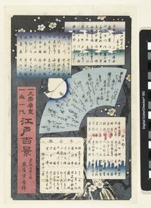 Spis treści serii Sto twarzy Edo autorstwa Hiroshige (I) , Utagawa