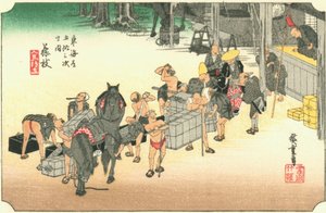 Fujieda autorstwa Hiroshige