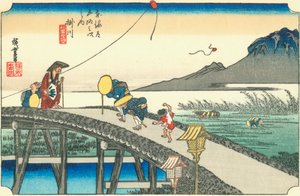 Kakegawa autorstwa Hiroshige