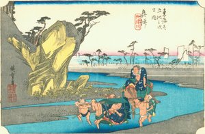 Okitsu autorstwa Hiroshige