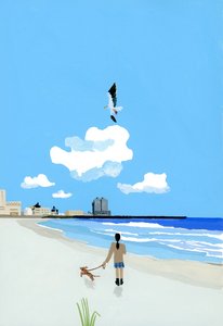 Licealistki i morze autorstwa Hiroyuki Izutsu