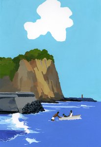 Lato, morze i łódź. autorstwa Hiroyuki Izutsu