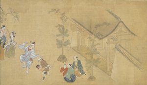 Sceny rodzajowe czterech pór roku autorstwa Hishikawa Moronobu