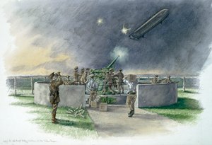 Lodge Hill Battery, Chatham, Kent, I wojna światowa, 1914-1918 c2000s autorstwa Historic England Staff graphic artist