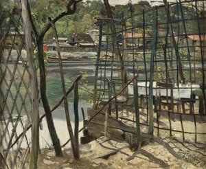 Krajobraz z Meudon, Francja, 1884 autorstwa Hjalmer Eilif Emanuel Peterssen