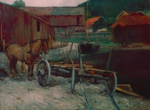 Zatoka Sandvik autorstwa Hjalmer Eilif Emanuel Peterssen