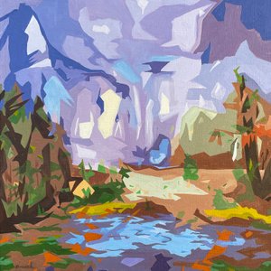 Landscape Obscura #1, 2023 (olej na płótnie)