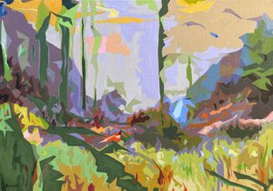 Landscape Obscura #2, 2023 (olej na płótnie)