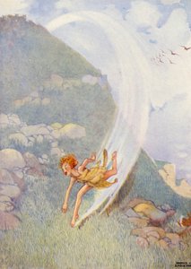 "W ciągu czterdziestu minut przepaszę ziemię" (kolorowa litografia) autorstwa Honor Charlotte Appleton