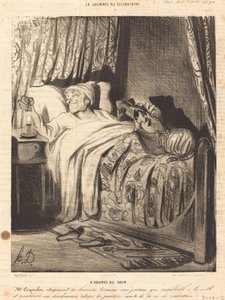 9 wieczorem. autorstwa Honoré Daumier