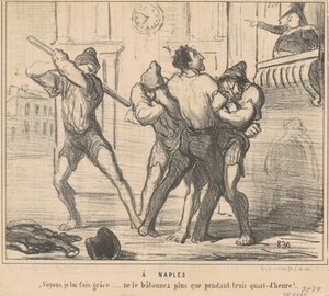 W Neapolu: Zobaczmy, oddaję mu łaskę... autorstwa Honoré Daumier