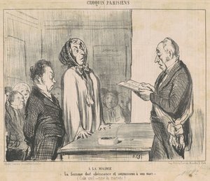 U burmistrza ... autorstwa Honoré Daumier