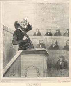 na trybunę autorstwa Honoré Daumier
