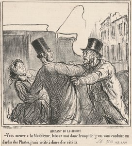 Nadużywanie wolności autorstwa Honoré Daumier