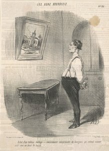 Kupowanie tablicy zegarowej autorstwa Honoré Daumier
