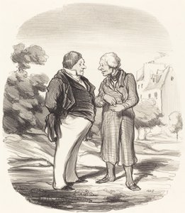 Akcjonariusze z Kalifornii autorstwa Honoré Daumier
