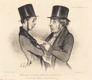 Akcjonariusze kopalni... autorstwa Honoré Daumier