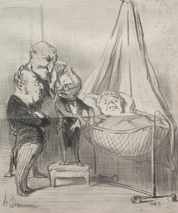 Fakty: Zdecydowanie bardzo chora!... autorstwa Honoré Daumier