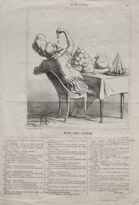 Fakty nr 43: Marzec bez Wielkiego Postu, 1869. autorstwa Honoré Daumier