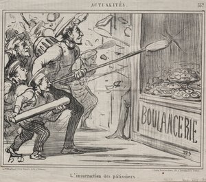 Fakty nr 557: Powstanie cukierników, 1858. autorstwa Honoré Daumier