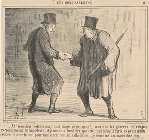 Ach! Monsieur Gobinet, o której godzinie... autorstwa Honoré Daumier