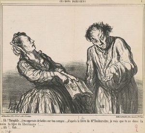 Ach! Théophile... uczę się pięknych rzeczy... autorstwa Honoré Daumier