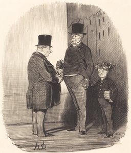 Ach! jesteś dobry w poezji łacińskiej, młody człowieku... autorstwa Honoré Daumier