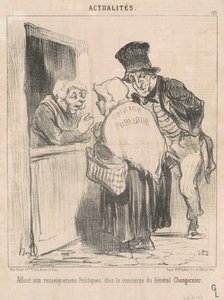 Przechodzę do informacji politycznych... autorstwa Honoré Daumier