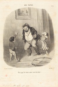 No dalej tato... więcej... trzydzieści dwa okrążenia!... autorstwa Honoré Daumier