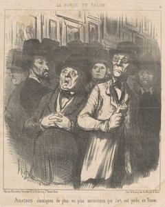 Klasyczni amatorzy...przekonani... autorstwa Honoré Daumier