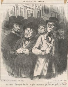 Przekonani entuzjaści klasyki autorstwa Honoré Daumier