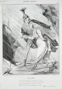 Historia starożytna (tablica 15): Eneasz i Dydo autorstwa Honoré Daumier