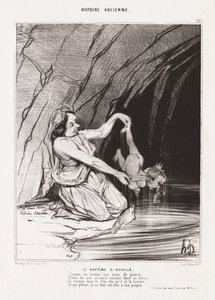 Historia starożytna: Pl. 22, Chrzest Achillesa autorstwa Honoré Daumier