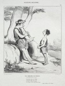 Historia starożytna, tablica 48: Pasterze Wergiliusza, 31 grudnia 1842. autorstwa Honoré Daumier