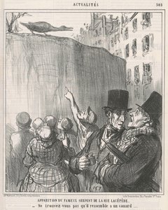 Wygląd ... węża z rue Lacépède autorstwa Honoré Daumier