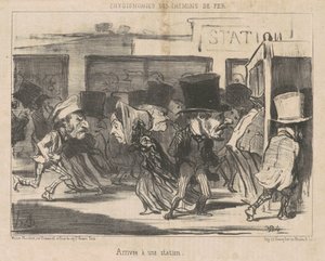Przyjazd na stację autorstwa Honoré Daumier
