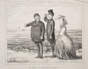 W Varenne-Saint-Maur: Oto! Oto mój dom na wsi!, 1862. autorstwa Honoré Daumier