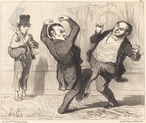 Przywiązani swoją wielkością do brzegu Sekwany... autorstwa Honoré Daumier