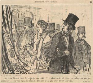 Czy niedługo skończysz patrzeć na te szale? autorstwa Honoré Daumier