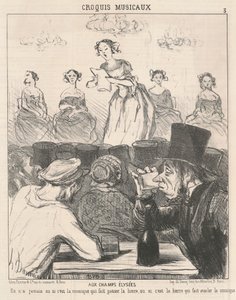 Do Pól Elizejskich autorstwa Honoré Daumier