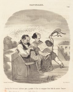 Zalety włoskich tarasów... autorstwa Honoré Daumier