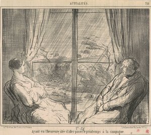 Mając ... pomysł na pójście ... autorstwa Honoré Daumier