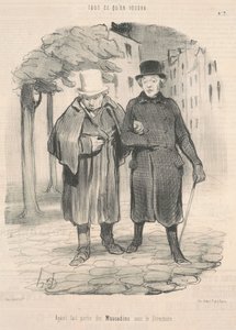 Będąc częścią muskadyn pod zarządem autorstwa Honoré Daumier