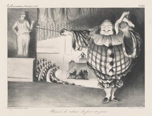 Opuść kurtynę, farsa się skończyła autorstwa Honoré Daumier